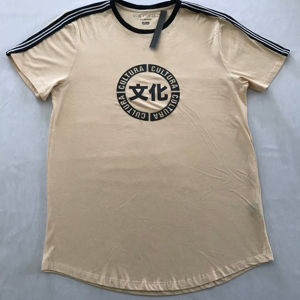 VOX Populi Men's Beige Shirt, Size XL